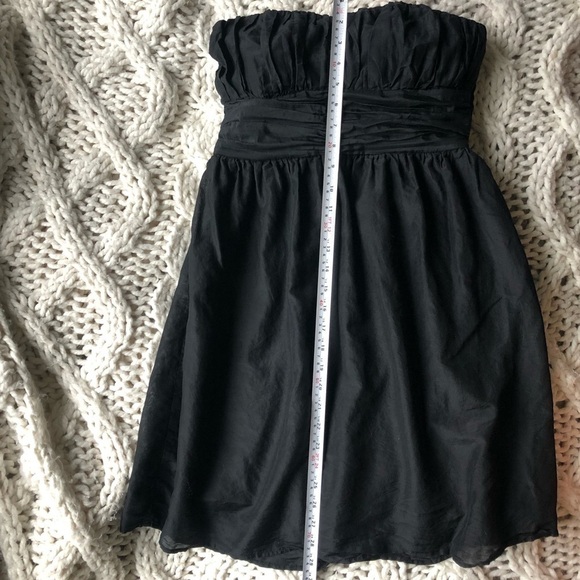 LOVESTITCH silk blend black strapless dress size - Picture 2 of 7